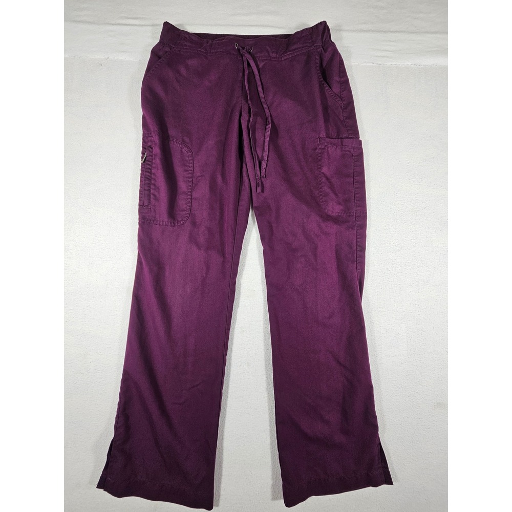 Greys‎ Anatomy by Barco Purple Scrub Pants Cargo Drawstring Small 4277P